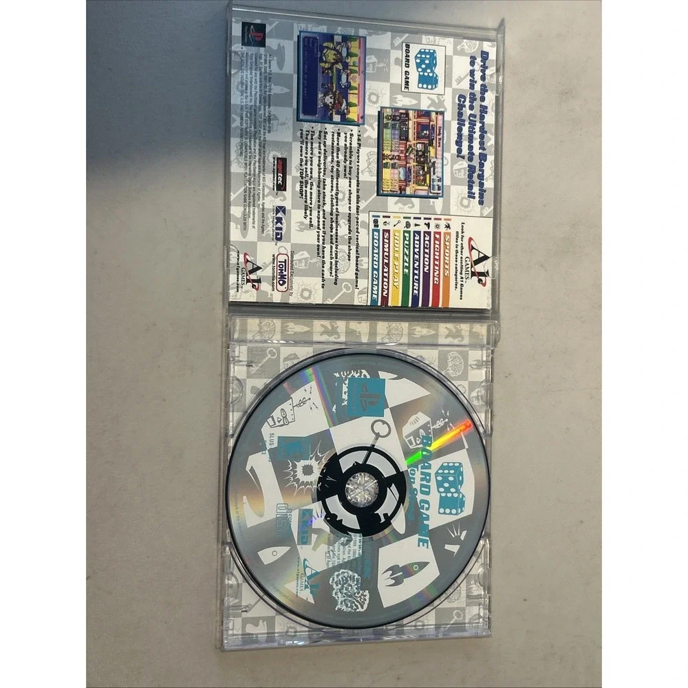 Board Game Top Shop (Sony PlayStation 1, 2001) Complete (CIB)‎ W/Manual Reg Card